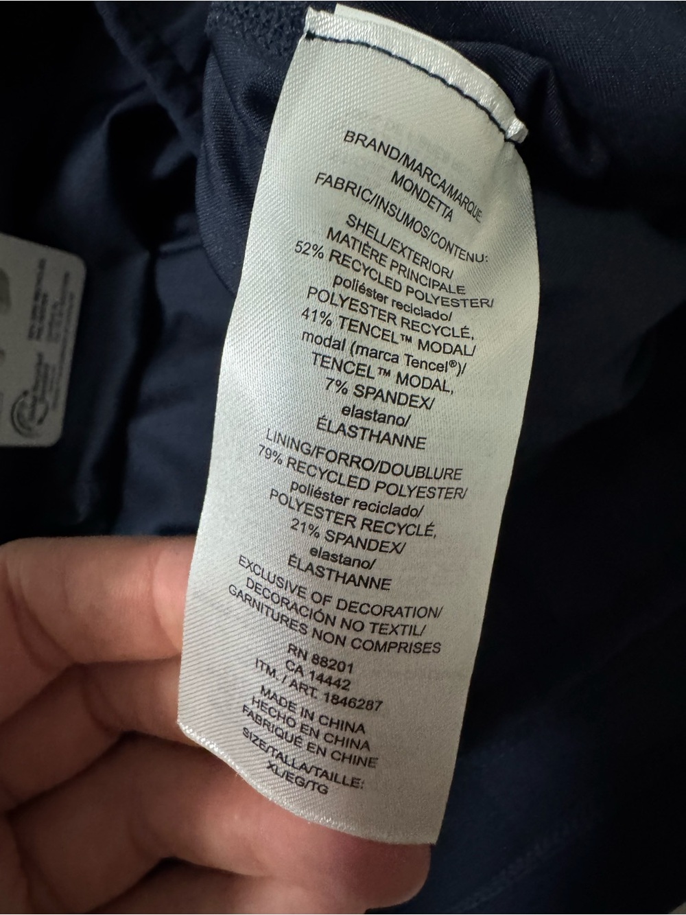 NWT Mondetta High Rise Walking Skort Navy XL Athleisure Activewear - Picture 10 of 11